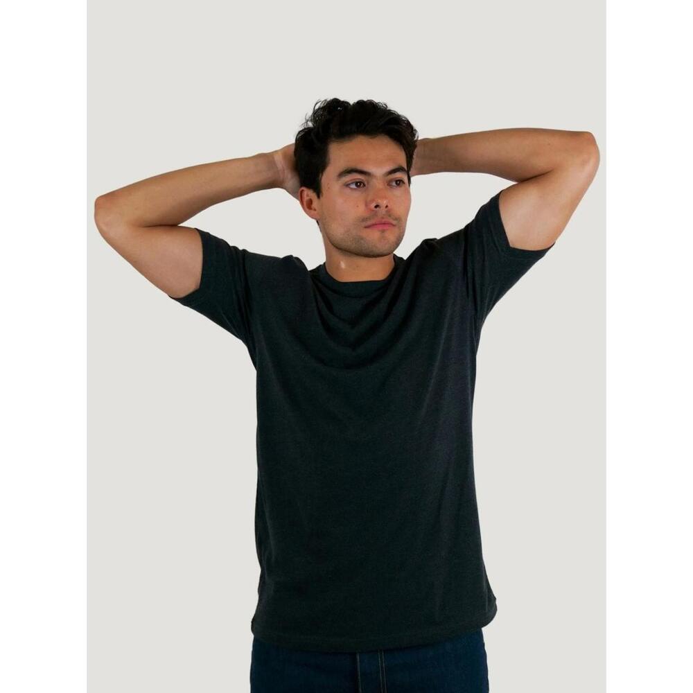 Fresh Clean Threads Black Tall Crew Neck - XL